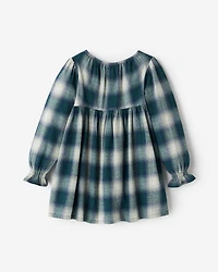 Toddler Girls Plaid Babydoll Dress