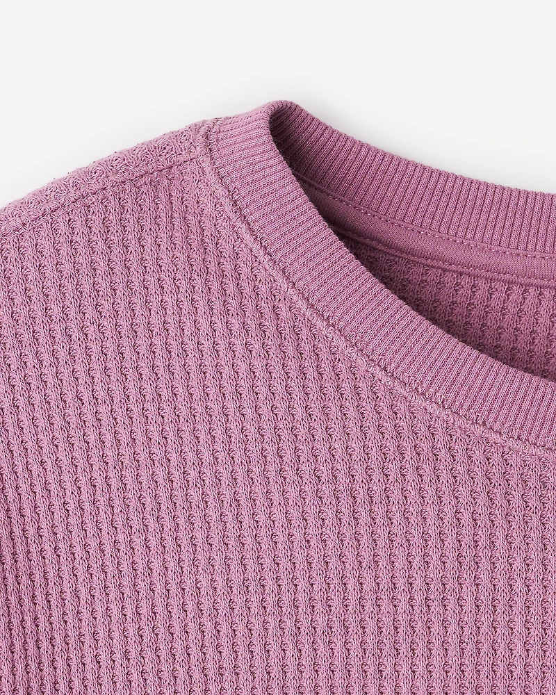 Waffle Long Sleeve Top
