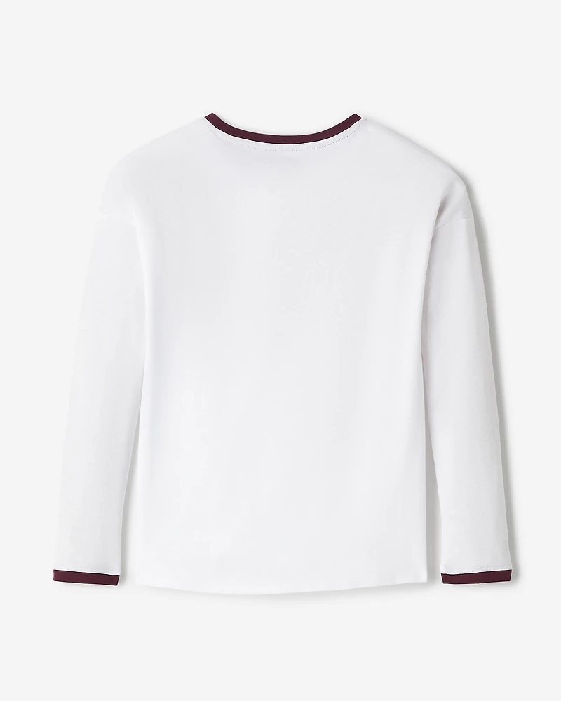 T-shirt à manches longues déconracté Cooper Pop pour filles