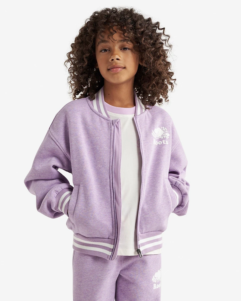 Blouson universitaire scintillant Cooper pour filles