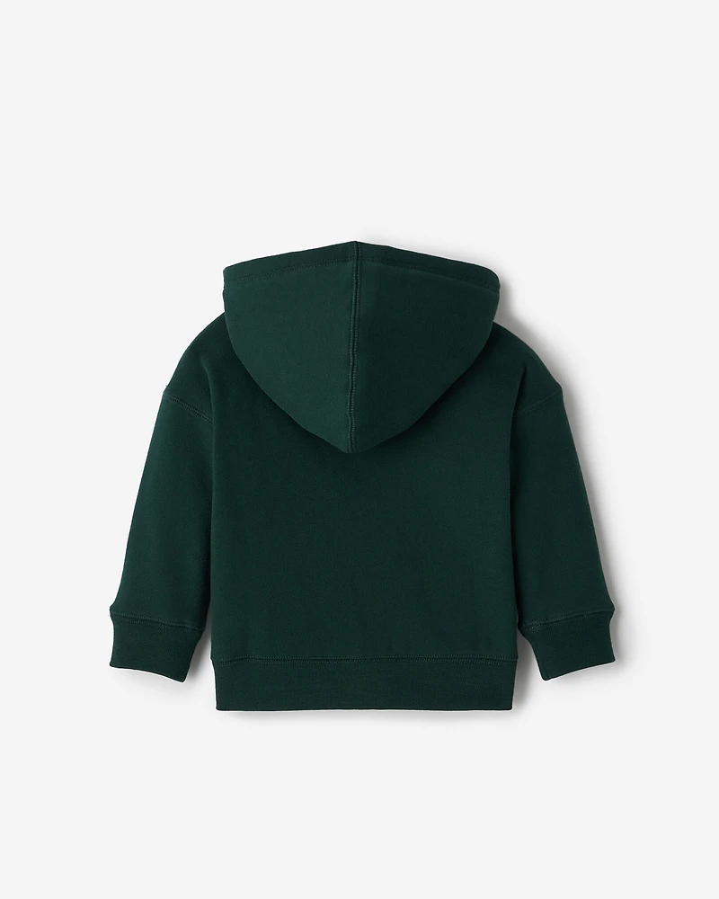 Chandail à capuchon et glissière avec appliqué Roots pour bébés