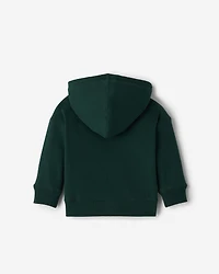 Chandail à capuchon et glissière avec appliqué Roots pour bébés