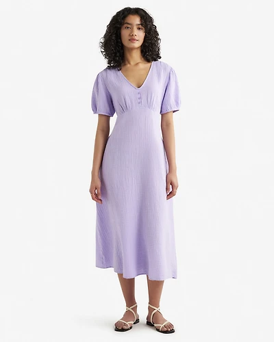 Isla Cotton Gauze Tea Dress