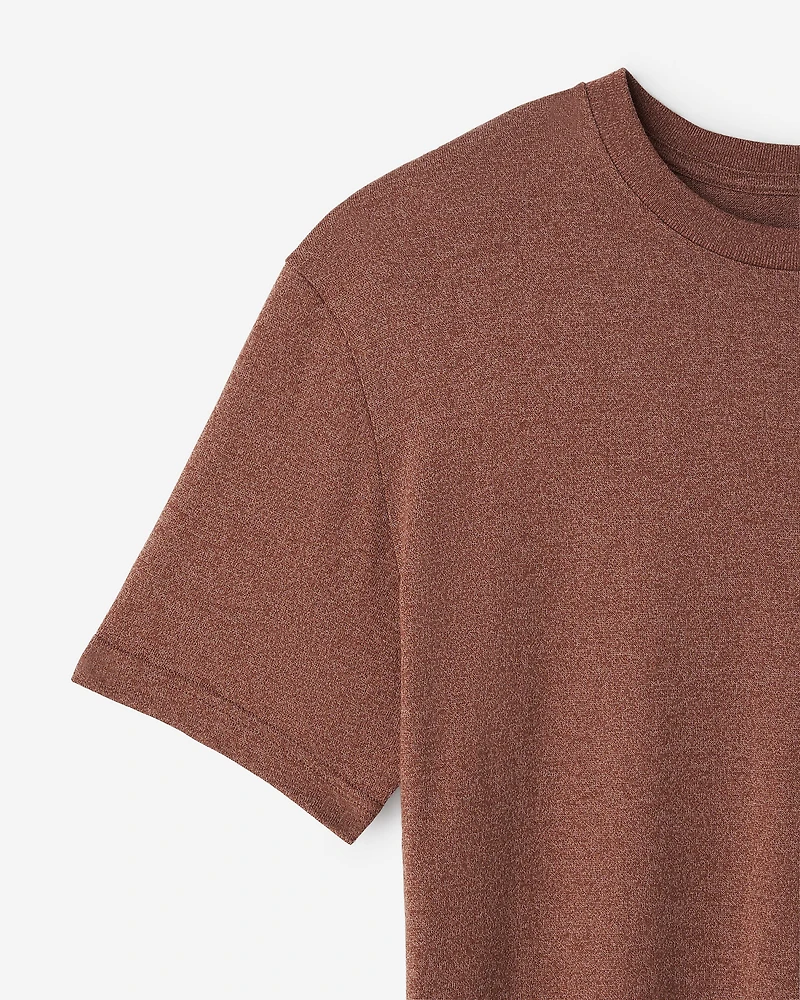 T-shirt poivré en coton bio pour hommes