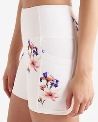 Restore Stretch Pocket Floral Bike Short 5 Inch