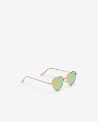 Lunettes de soleil en forme de cœur en métal pour enfants