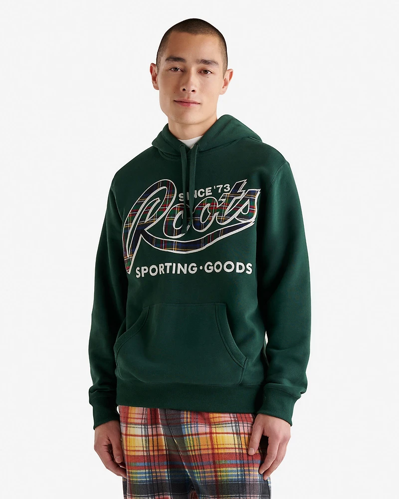 Plaid Applique Kanga Hoodie