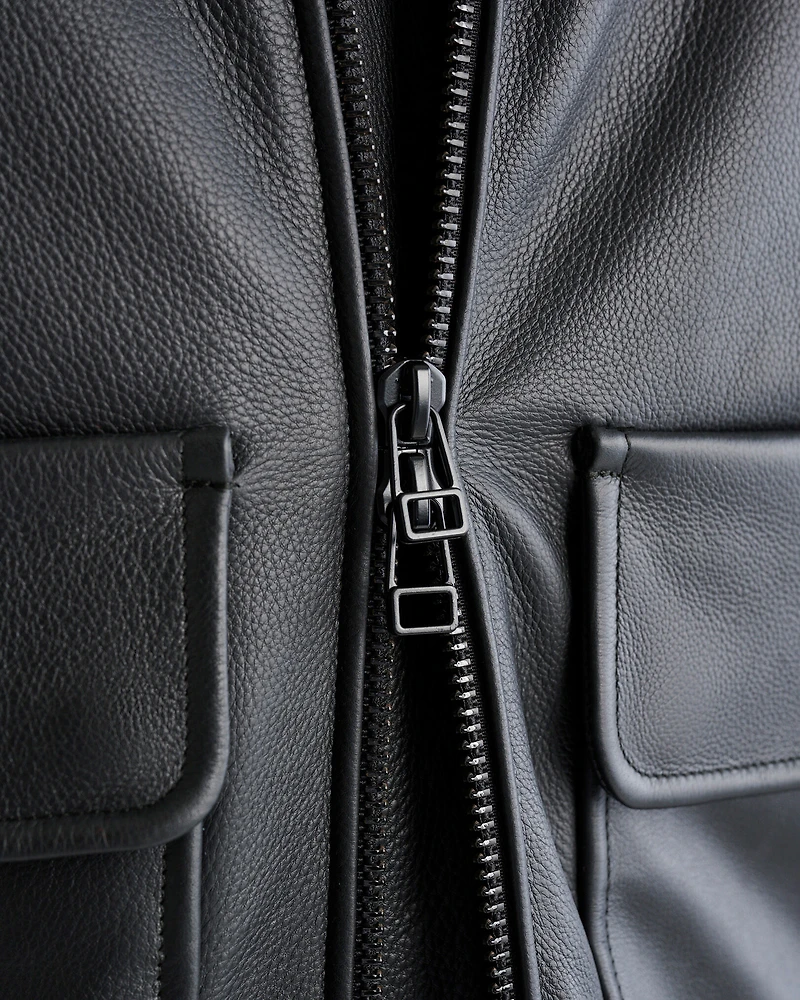 Leather Aviator Jacket