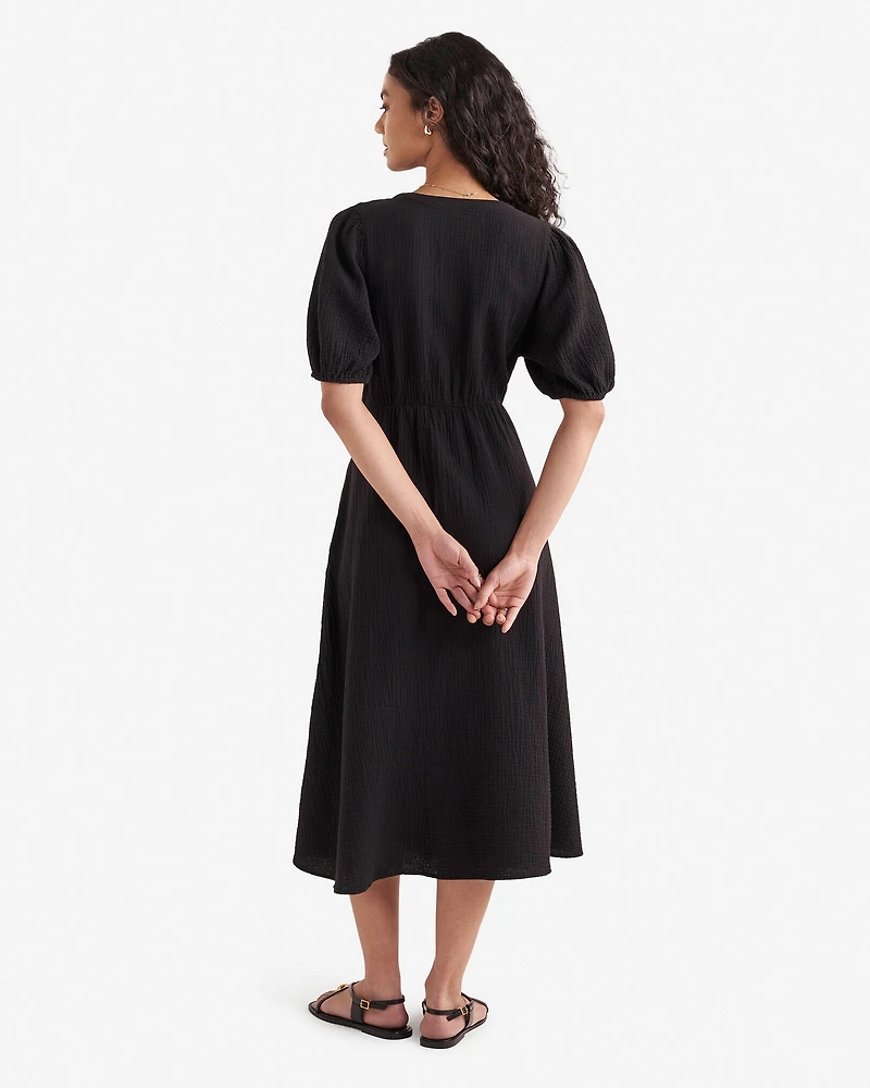 Isla Cotton Gauze Tea Dress
