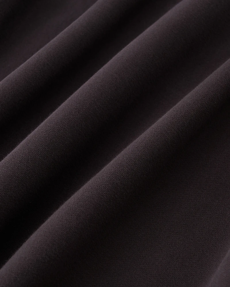 Plaid Applique Half Zip