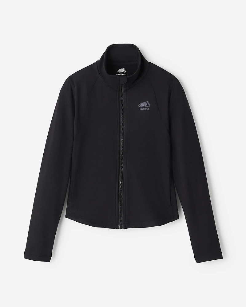 Girls Active Fitted Track Jacket