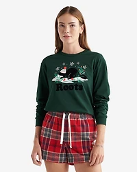 Womens Holiday Cooper Long Sleeve T-Shirt