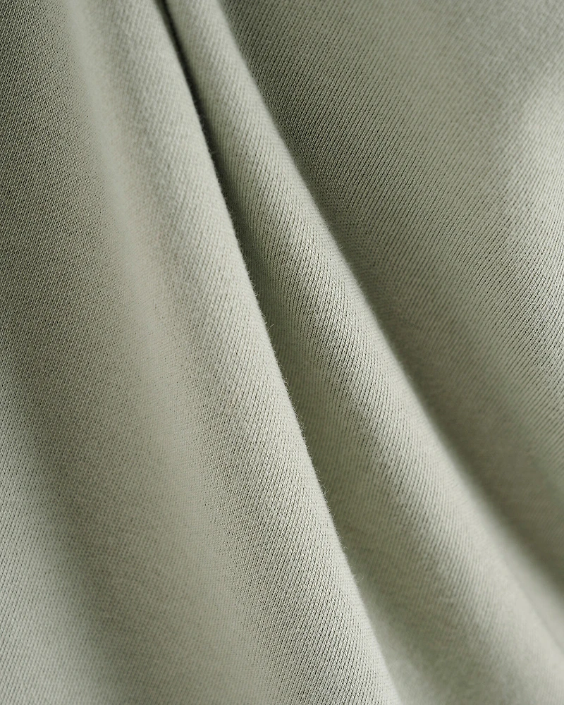 Cooper Terry Short Sleeve Quarter Zip Dress