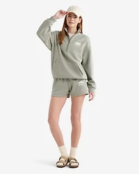 Organic Cooper Relaxed Quarter Zip Stein 