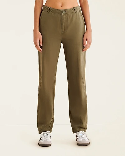 Soft Twill Barrel Pant