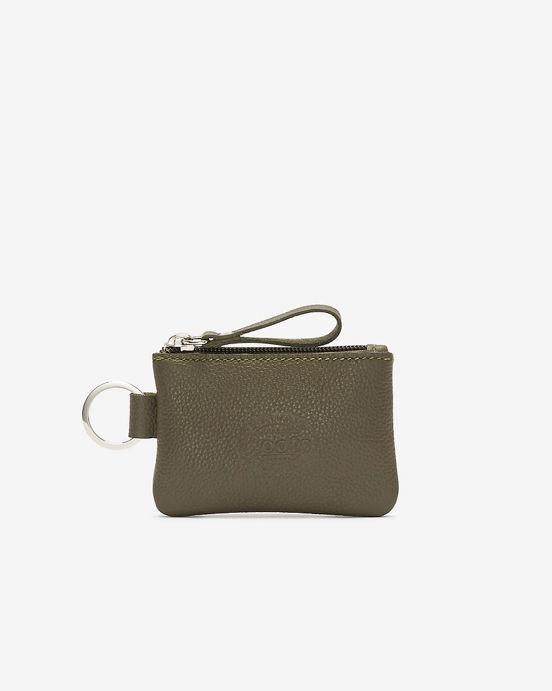 Pochette à glissière en cuir Cervino