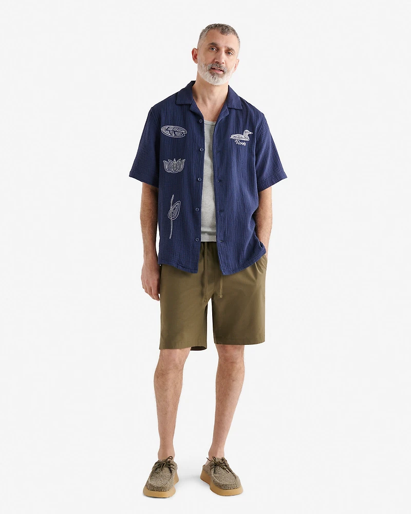 Embroidered Isla Camp Shirt