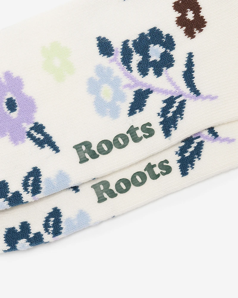 Chaussettes à motif floral pour adultes
