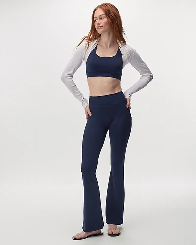 Legging sport évasé en tricot