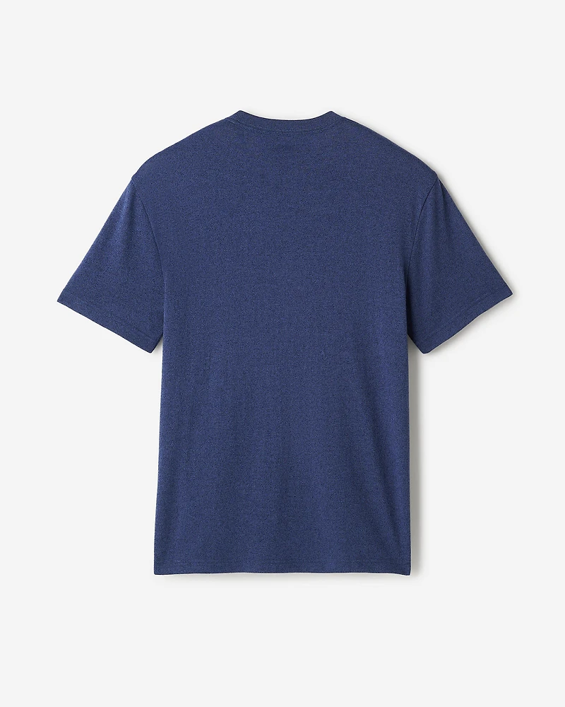 T-shirt poivré en coton bio pour hommes