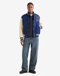 Blouson universitaire rétro pour homme