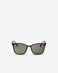 Womens Plastic Square Metal Decorated Sunglasses