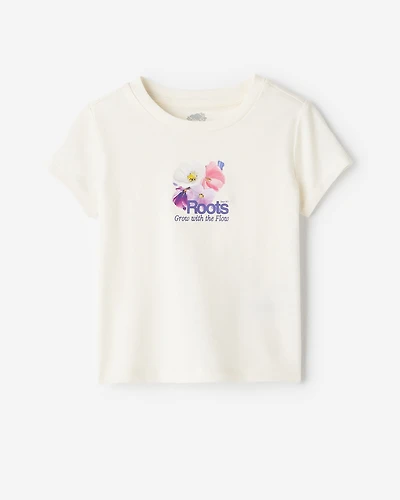 T-shirt ajusté à motif floral pour tout-petits