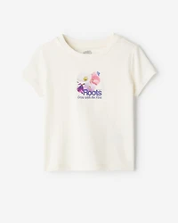 T-shirt ajusté à motif floral pour tout-petits