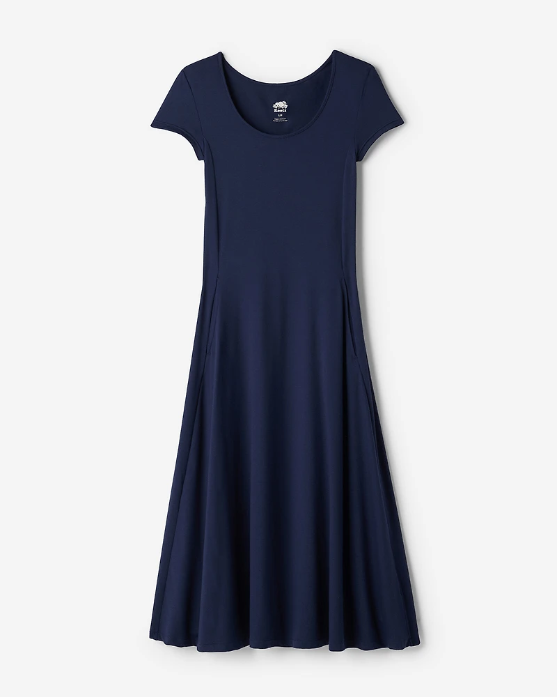 Robe midi à manches courtes Renew