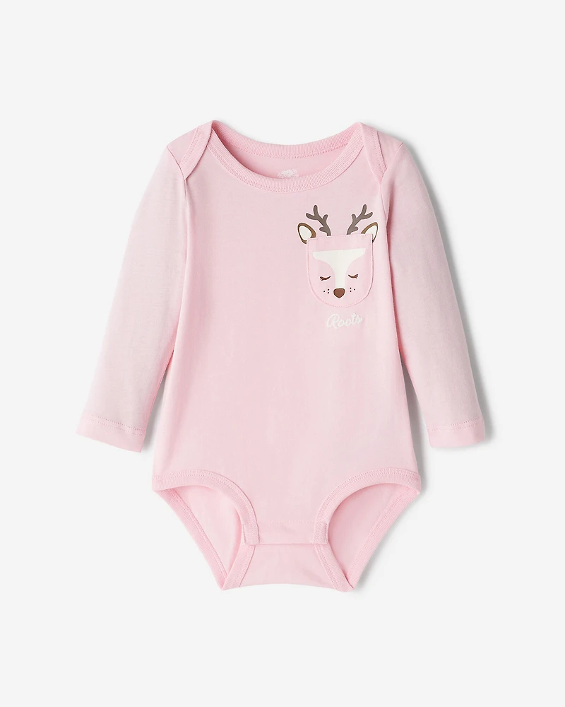 Baby Pocket Animal Bodysuit
