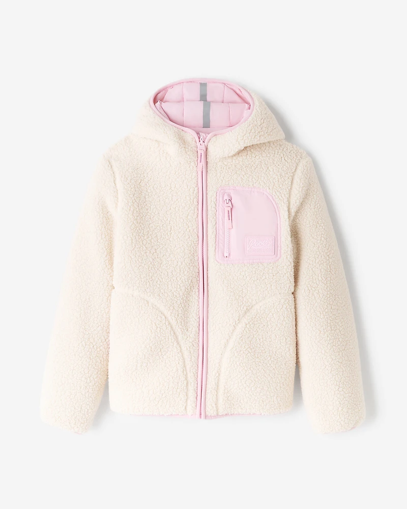 Blouson en mouton réversible pour enfants
