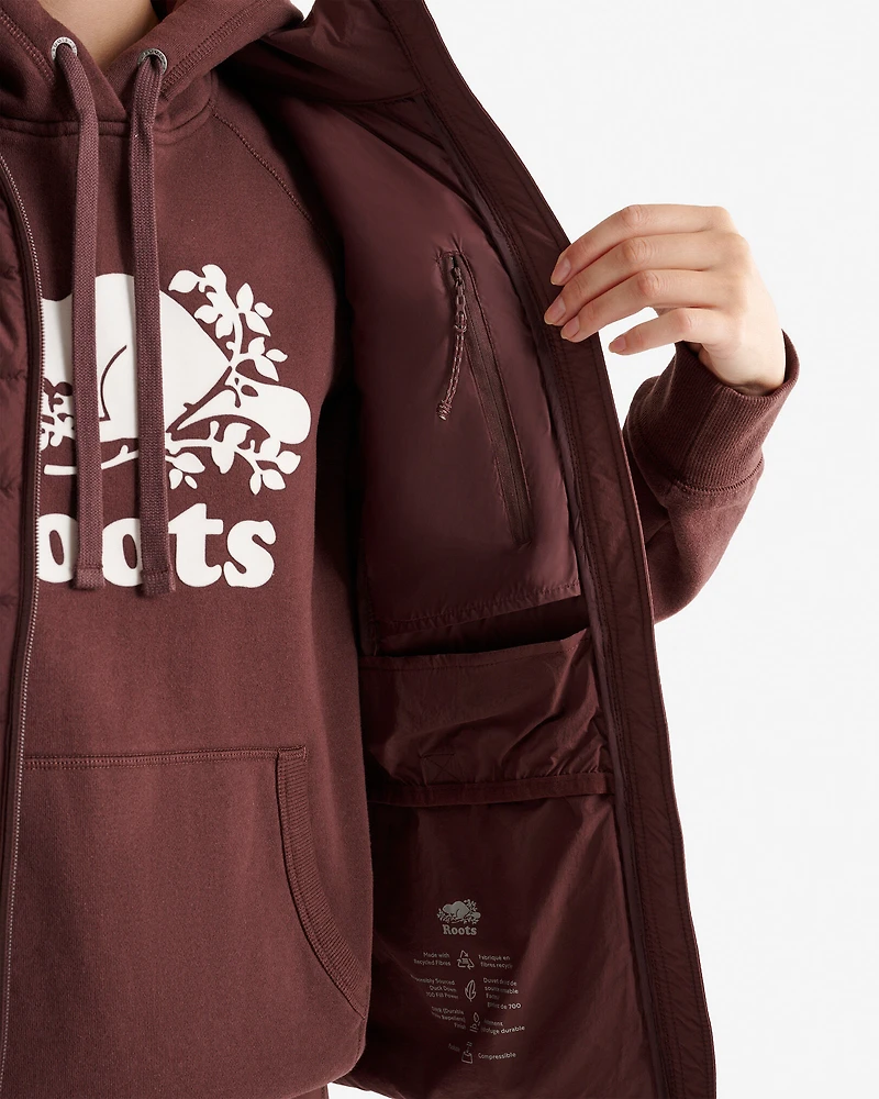 Veste en duvet compressible Roots