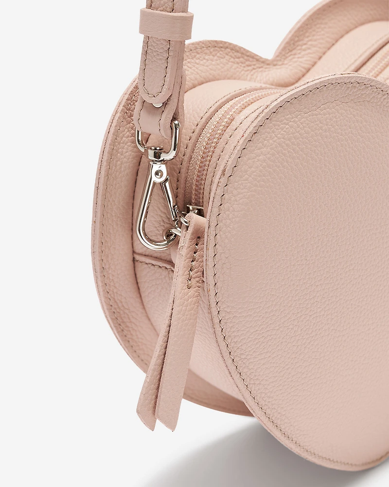Sac à bandoulière en forme de cœur en cuir Cervino