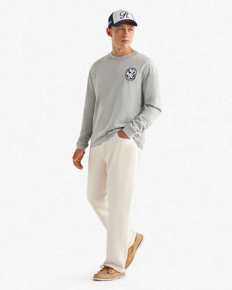 T-shirt imprimé à manches longues Studio pour homme