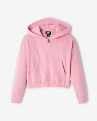 Chandail à capuchon et glissière douillet Cooper pour filles