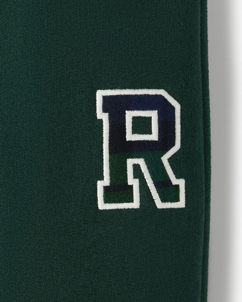 Toddler Plaid Applique Sweatpant