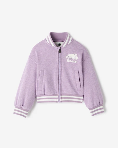 Blouson universitaire scintillant Cooper pour toutes-petites