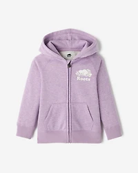 Chandail original scintillant à capuchon et glissière pour tout-petits