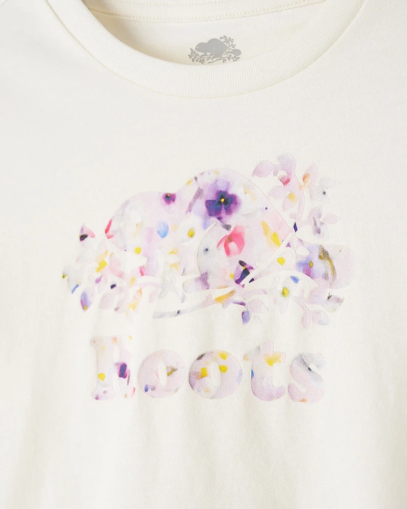 T-shirt ajusté à motif floral pour tout-petits