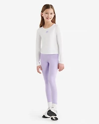 T-shirt sport à ourlet tulipe ajusté pour filles