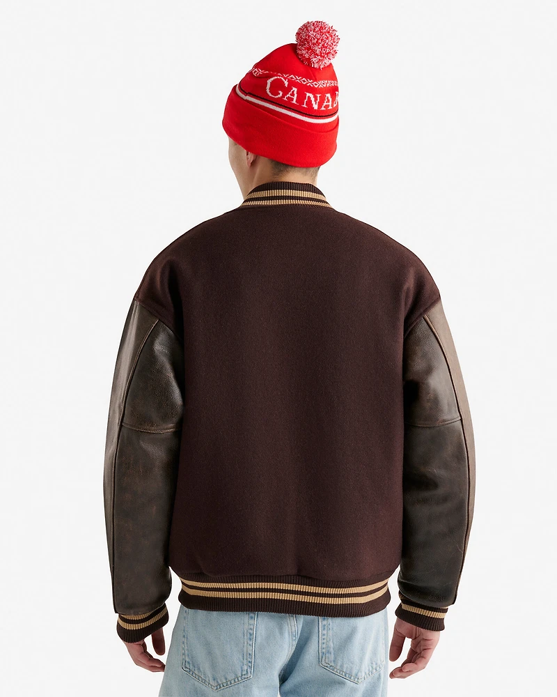 Blouson universitaire rétro Mathews