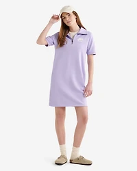 Cooper Terry Short Sleeve Quarter Zip Dress