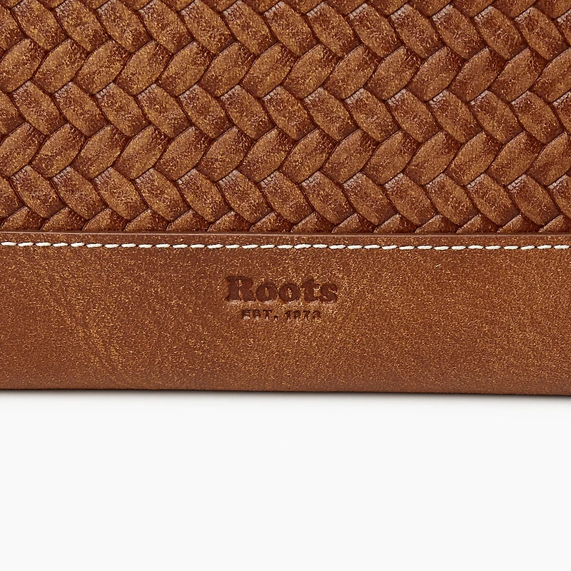 Zip Around Clutch Woven
