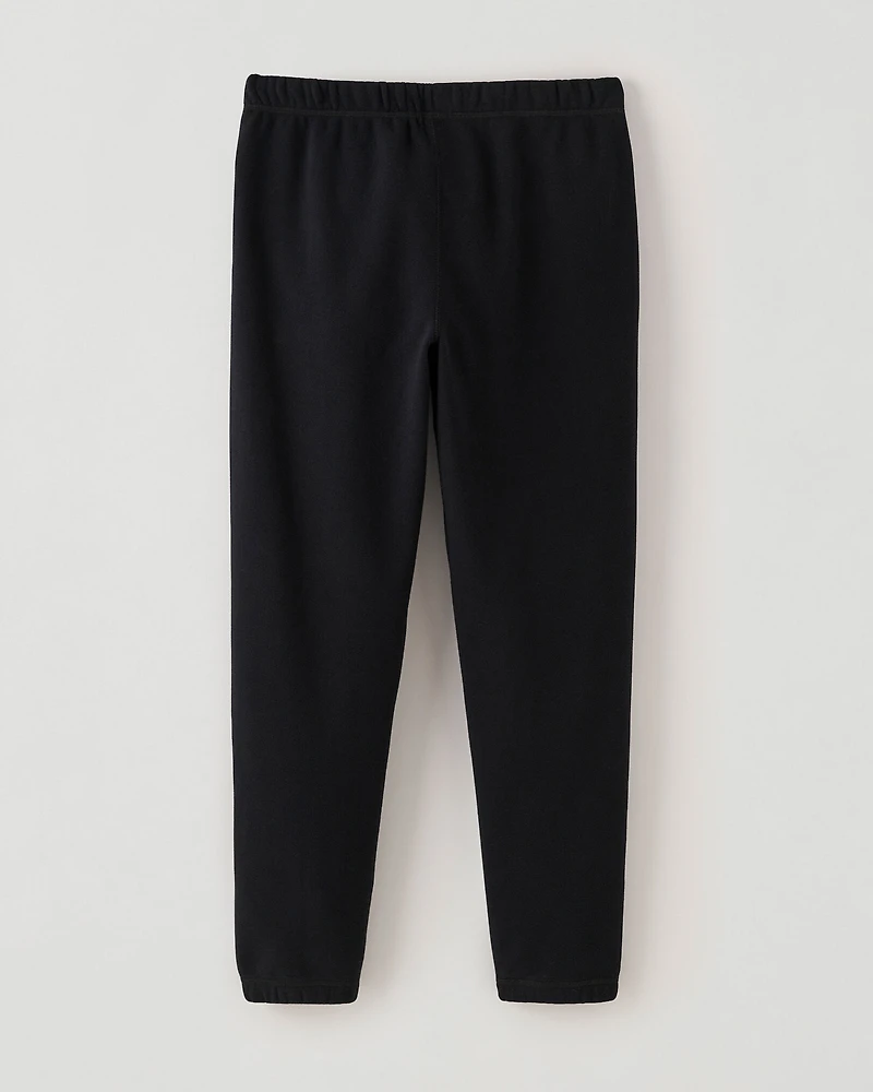 Pantalon original ajusté en molleton de coton bio
