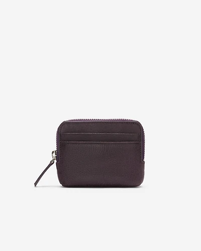 Pochette à glissière pour cartes en cuir Tribe
