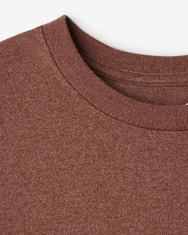 T-shirt poivré en coton bio pour hommes