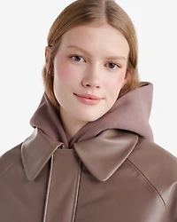 Leather Bubble Jacket