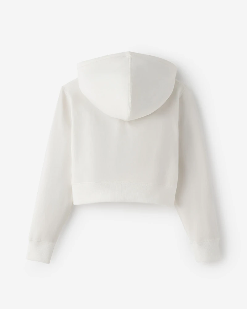 Chandail prérétréci à capuchon glissière douillet Cooper pour fille