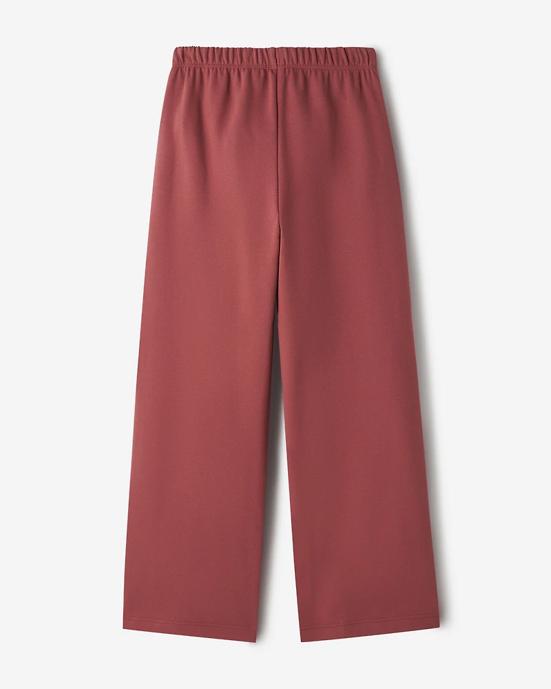 Pantalon à jambe large en molleton de coton bio Cooper