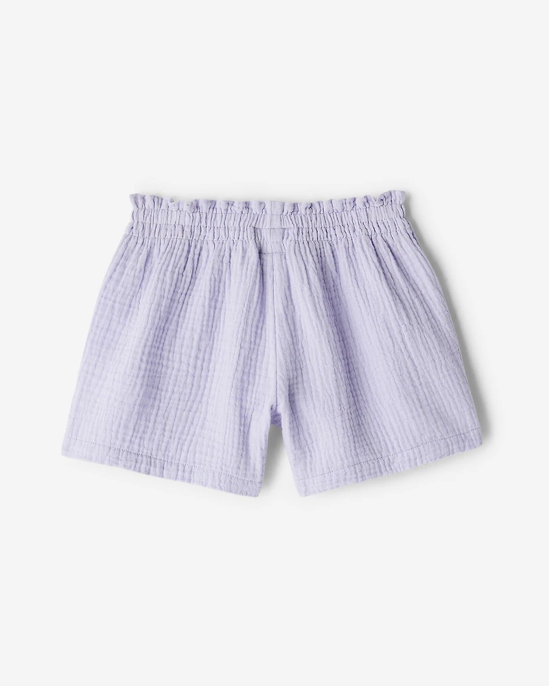 Short à taille froncée Isla pour toutes-petites